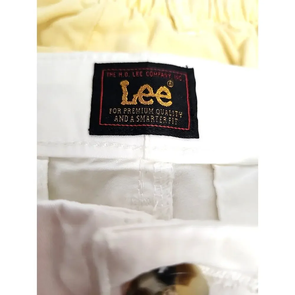 Lee Legendary Style Bermuda Shorts Women's White Mid Rise Size 14 M (NWT) - Picture 10 of 15